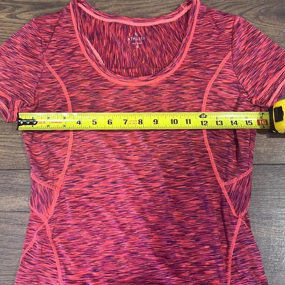Athleta woman’s running top pinks and orange size small - Picture 3 of 6